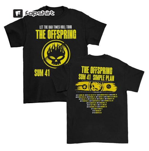 The Offspring Let The Bad Times Roll Tour 2023 Shirt, The Offspring Band Fan Shirt, The Offspring 2023 Concert Shirt, Let The Bad Times Roll