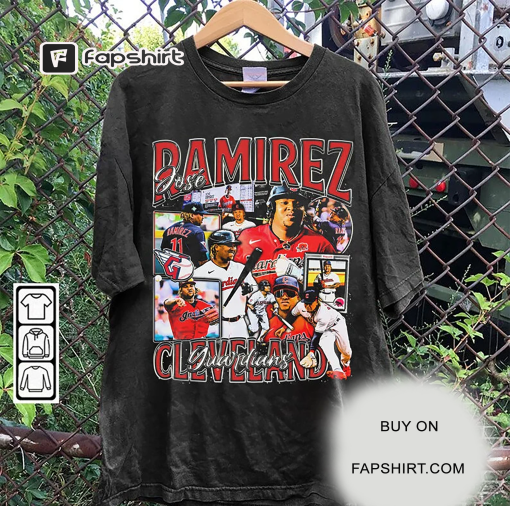 Vintage 90s Graphic Style Jose Ramirez T-Shirt, Jose Ramirez Shirt, Vintage Oversized Sport Tee, Retro American Baseball Bootleg Gift