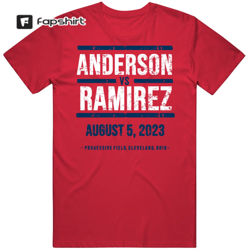 Jose Ramirez vs Tim Anderson fight Baseball Fan Boxing Parody T Shirt