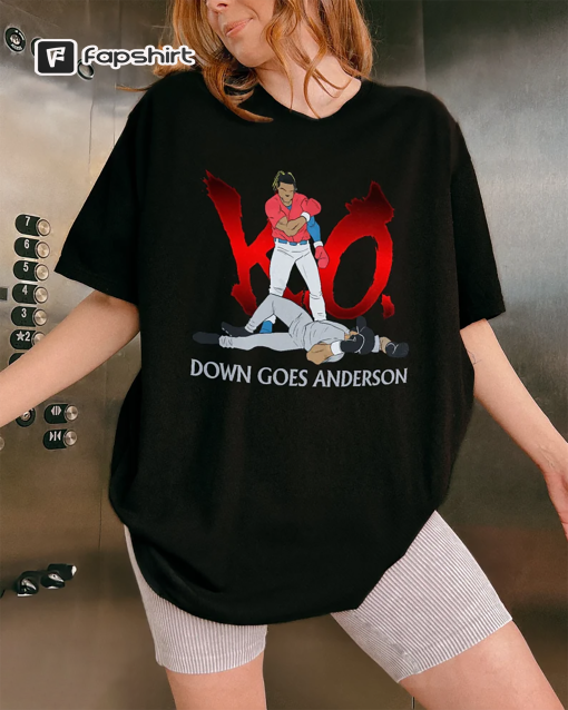 Down Goes Anderson Shirt, Jose Ramirez vs Tim Anderson Shirt, Funny Meme Shirt, Baseball Shirt, Ramirez vs Anderson Tee, Trending Shirt