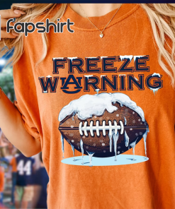 Auburn Freeze Football T-shirt Comfort Colors Freeze…