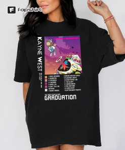 Kanye West Graduation T-Shirt, Vtg Kanye West…