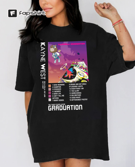 Kanye West Graduation T-Shirt, Vtg Kanye West Graphic T-Shirt, Kanye West Lover Gift, Great Gift for Fans, Unisex T-Shirt, Gift for Her