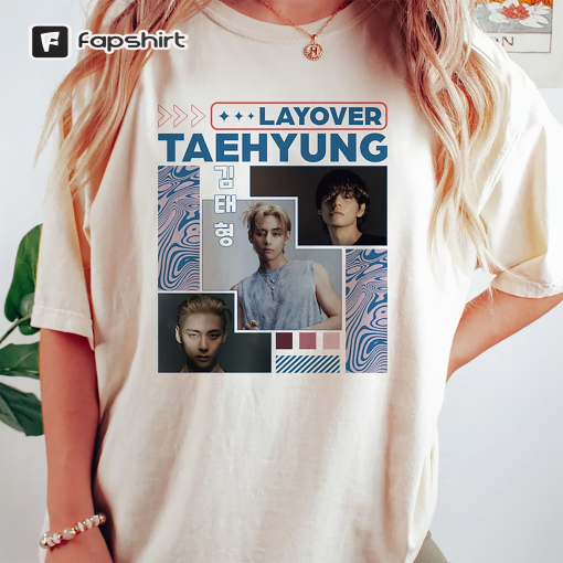 Retro V Layover Shirt, Layover Album Shirt, V Is Coming Shirt, Layover Tracklist, Taehyung Kpop Shirt, Layover By V Shirt,Kim Taehyung Shirt