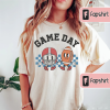 Gameday Sweatshirt for Football Season Tailgate Party, Simple Preppy College Style Fantasy Football Watching Shirt Women for Girlfriend