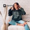 Gameday Sweatshirt for Football Season Tailgate Party, Simple Preppy College Style Fantasy Football Watching Shirt Women for Girlfriend