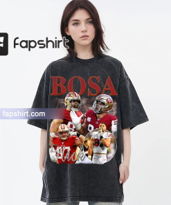 Nick Bosa Vintage Washed T-Shirt, Defensive End…