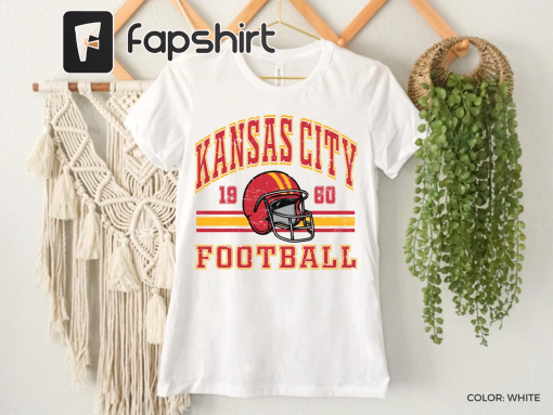 Kansas City Sweatshirt Vintage Style American Football Helmet 1960 Shirt