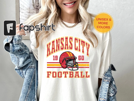 Kansas City Sweatshirt Vintage Style American Football Helmet 1960 Shirt