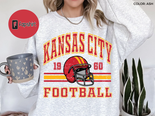 Kansas City Chiefs Retro Style Sweatshirt Crewneck | Vintage syle Chiefs fan gift