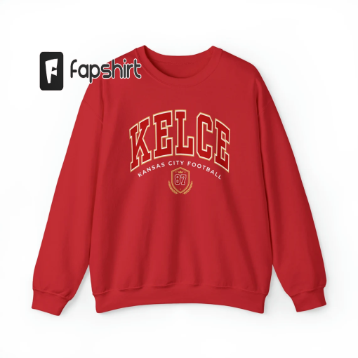 Travis Kelce Football Crewneck, Travis Kelce Sweatshirt, Football Fan Tee, Gift for Girlfriend or Wife, Kansas City