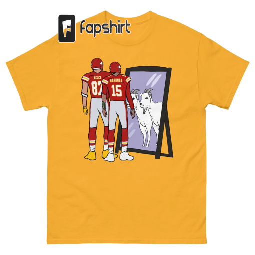 Travis Kelce and Patrick Mahomes Mirror GOATs T-Shirt