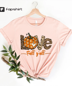 Love Fall Y’All Shirt, Leopard Print Fall…