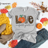 Love Fall Y’All Shirt, Leopard Pumpkin Print Fall Shirt, Hello Pumpkin, Fall Vibes, Peace Love Thanksgiving, Family Thanksgiving Shirt