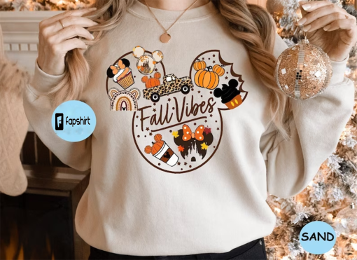 Cute Fall Disney Mickey Shirt, Fall Vibes Shirt,Fall Disney Vacation,Disney Halloween Sweatshirt,Disney Fall Shirt, Family Shirt,Disney Gift