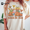 Retro Comfort Colors Halloween Winnie the Pooh Shirt, Vintage Floral Winnie Pooh Shirt, Happy Halloween Pooh & Co Shirt, Halloween Gift