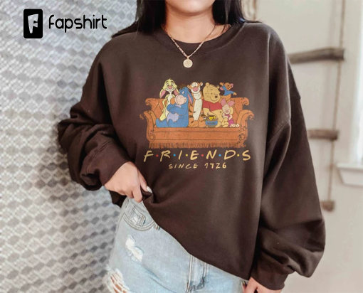 Retro W.innie The P.ooh Friends Shirt, W.innie P.ooh and Friends Shirt, Friends Movie Inspired Shirt, Disney W.innie the Pooh Characters Shirt