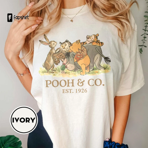 Retro Comfort Colors W.innie The P.ooh Shirt, Vintage Winnie P.ooh and Friends Shirt, Classic P.ooh and CO Shirt, D.isney Winnie the P.ooh Shirt