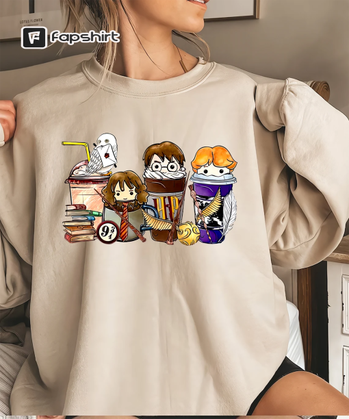 Magic Harry Fall Sweatshirt Halloween Comfort Colors Shirt, Pumpkin Spice Latte, Fall Coffee Shirt, Magic Inspired, EricaPrints