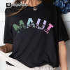 Maui Strong Shirt, Lahaina Banyan Tree T-Shirt, Maui Hawaii Shoreline Tshirt, Wildfire Relief, Hawaii Support, Support Maui Fire Victims