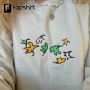 Heartstopper Season 2 Embroidered shirt, LGBT Pride Embroidered Shirt, Nick Nelson Shirt, Nick And Charlie, Rainbow Shirt, Alice Oseman