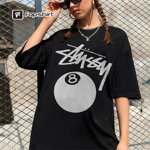 Stussy 8 Ball T Shirt, 8 Ball T Shirts, Stüssy T-Shirt, Unisex T Shirt, Gift For Her, Y2K 90s 70s tee, Mothers day shirt, Trending Shirt