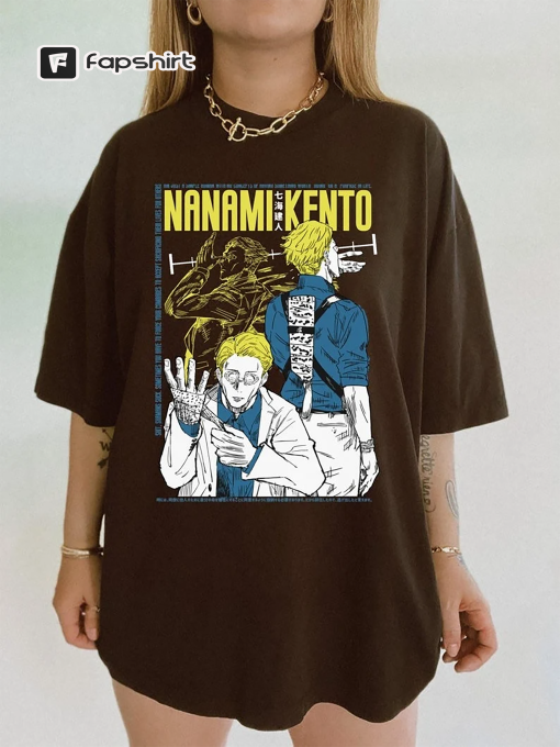 Nanami Kento Vintage Shirt, JJK Anime Manga Unisex Shirts, Cool Japanese Anime Graphic Tees Gift