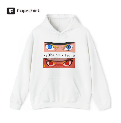 Naruto unisex hoodie, color white, sand and light blue, NARUTO sweatshirt, Japan, anime manga