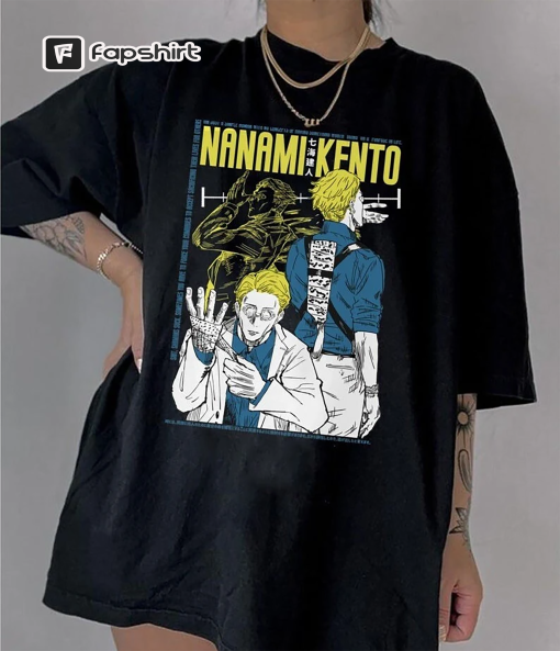 Nanami Kento Vintage Shirt, JJK Anime Manga Unisex Shirts, Cool Japanese Anime Graphic Tees Gift