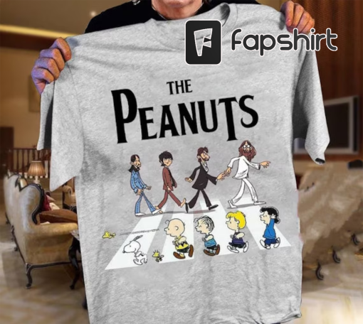 The Peanuts Abbey Road Shirt, Charlie Brown Shirt, Trending Shirt, Adult T Shirt, Custom Shirt, Smiley Face Shirt, best friends shirt