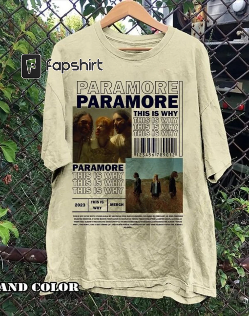 Pramore This is Why Album Shirt, Pramore This is Why Shirt, Pramore Tour 2023 Shirt, Rock Band Shirt, Gift for men women unisex tshirt