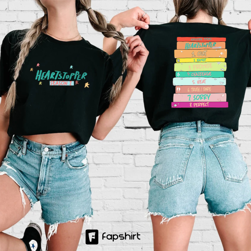 Heartstopper Shirt, Nick Nelson, Charlie Spring, Nick And Charlie Sweatshirt, Heartstopper Season 2 8 Episode Titles Clothes, LGBTQ Shirt