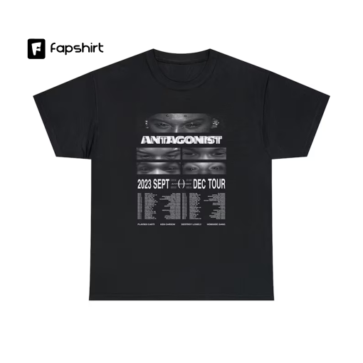 Playboi Carti Shirt – ANTAGONIST TOUR T-Shirt Merch – Opium T-shirt – Ken Carson & Destroy Lonely Graphic Tee