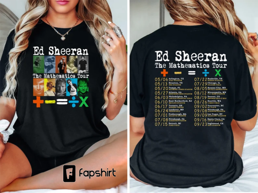 Ed Sheeran Tour Shirt, Ed Sheeran Concert Shirt, Ed Sheeran Fan Shirt, Ed Mathematics Tour 2023 Shirt, Sheerios Shirt, Pop Music Lover Gift