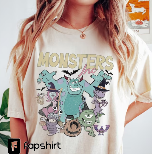 Disney Monster Halloween Shirt, Monster Inc Shirt, Retro Monster Halloween Shirt, Animation Fan Top Shirt, Cartoon Party Shirt, Monster Tee