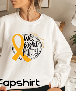 Childhood Cancer T-Shirt, Cancer Support Crewneck Sweatshirt,…