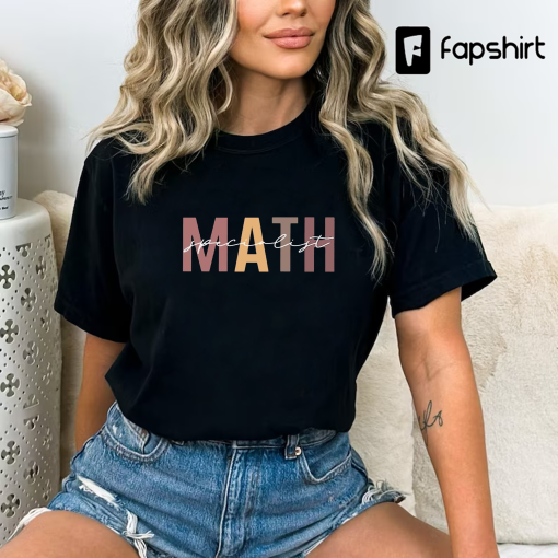 Math Specialist Shirt, Math Teacher T-Shirt, Gift For Math Teacher, Mathematics Shirt, Math Lover Gift, Math Team Shirt, Cute Math Gift