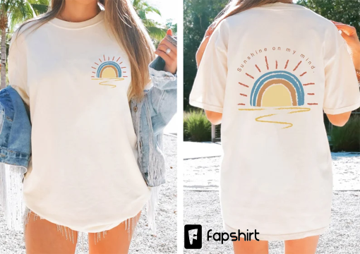 Comfort Colors® Retro Sun Shine On My Mind Shirt, Beach Shirt, Lounge Comfort Shirt, Comfort Color Summer Tshirt, Weekend Lake Shirt