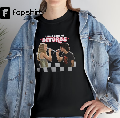 Jonas Brothers Swiftie Child Of Divorce Joe Jonas and Taylor T-Shirt | JoBro Fan Unisex Heavy Cotton Tee