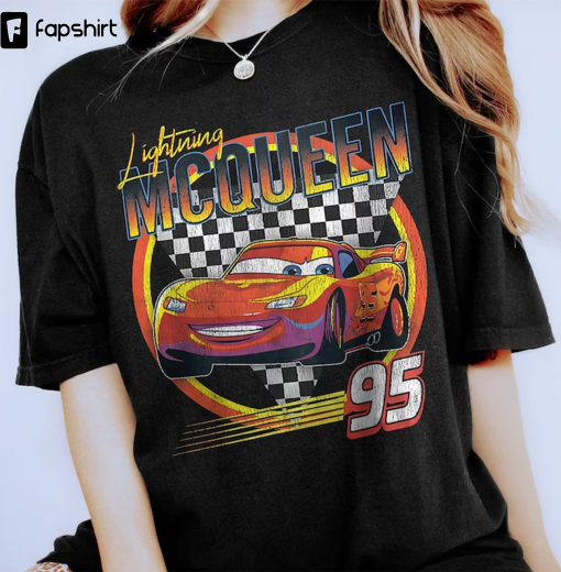 Vintage Lightning McQueen Shirt, Disney Cars, Disney Birthday, Cars Birthday Gifts, Disney Pixar Shirt, Disneyland shirt, Disneyworld shirts