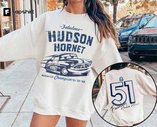 Doc Hudson Shirt, Disney Cars Shirt, Fabulous Hudson Hornet Shirt, Disney Colors Shirt, Disney Cars land Shirt,Car Pixar Piston Cup Champion