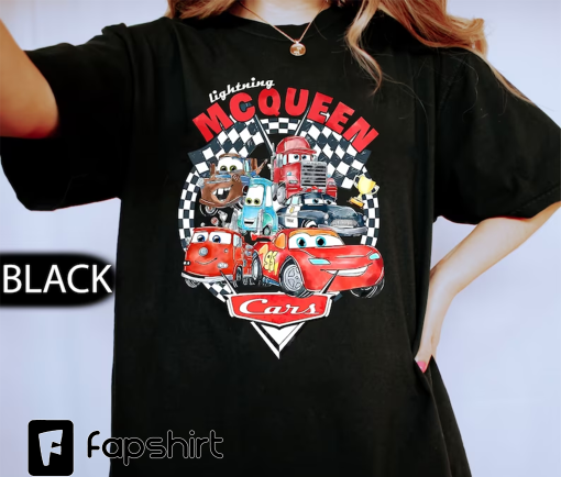 Retro Lightning Mcqueen Shirt, Vintage Disney Cars Shirt, Disney Car Pixar Shirt, Cars Theme Birthday Shirt, Cars Character,Disney Cars Land