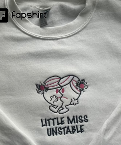 Little Miss Unstable Maisie Peters embroidered t-shirt…