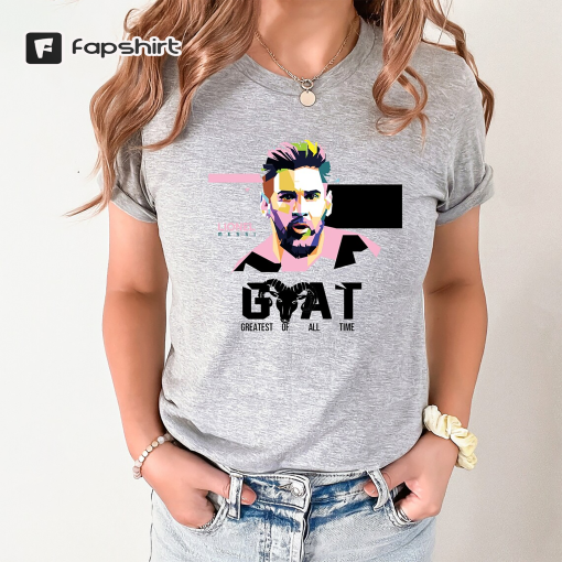 Lionel Messi Goat Shirt, Messi Miami Shirt, Pink Messi Shirt