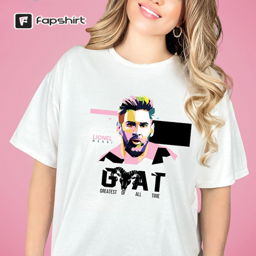 Lionel Messi Goat Shirt, Messi Miami Shirt, Pink Messi Shirt