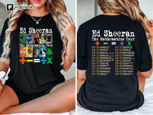 Ed Sheeran Tour Shirt, Ed Sheeran Concert Shirt, Ed Sheeran Fan Shirt, Ed Mathematics Tour 2023 Shirt, Sheerios Shirt, Pop Music Lover Gift