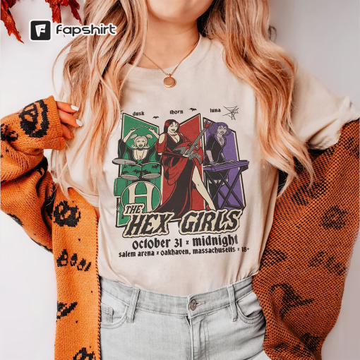 The Hex Girls Rock Band Music T-Shirt, The Hex Girls Shirt, Hex Girls 2023 Tour Shirt, Rock Band Sweatshirt, Music Concert 2023 Shirt