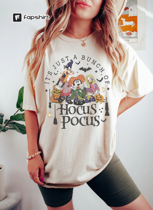 Three Witches Squad Hocus Halloween T-Shirt, Squad Shirt, Hocus Pocus Shirt, Sanderson Sisters Shirt, Halloween Party Shirt