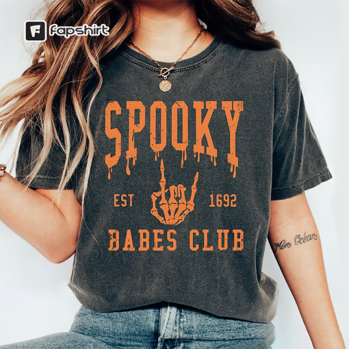 Skeleton Halloween Shirt, Vintage Halloween Sweatshirt, Comfort Colors® Fall Shirt for Women Fall Sweatshirt