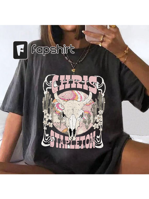 Chris Stapleton Bullhead T-Shirt, Chris Stapleton Tour Shirt, Stapleton Retro Sweatshirt, Chris Stapleton Fan Gift Tee, Country Music Shirt